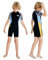JONRRYIN Neoprenanzug Kinder Neopren Shorty Thermal Tauchen Badeanzug, 2,5 mm Neopren Frontreißverschluss Einteilige Neoprenanzüge für Wassersport Surfen Schwimmen Tauchen Jetski (Schwarz, XXL)