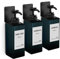 Anhow 3PCS Soap Dispenser Set 500 ml | Wall Mounted Shampoo and Conditioner Dispenser | Wall Without Drilling Plastic Shower Pump Dispenser with Waterproof Labels for Kitchen and Bathroom (Blue)