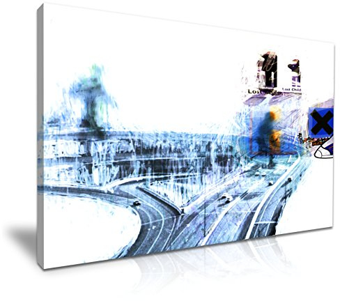 YES ART Radio head OK Computer Cover Music Canvas Print - For Modern Family Home Office Hotel Decoration (M: 61cm X 41cm)
