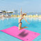 Schwimmendes Wasserpad, Wasserschaummatte, 2/3-lagige schwimmende Insel für Pool, Fluss, See, Strand, Meer, Wasseraktivitäten, Pink, 5,5 x 1,8 x 3,3 cm