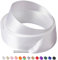 Olukssck 2 Pares de Cordones de Satén Premium 2cm - Cordones de Seda Planos y Coloridos para Zapatillas de Deporte, Casual y Gimnasia - Ideales para Mujeres y Niñas, Blanco, 160cm