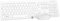 Wireless keyboard and Mouse,Rii RK200 Standard Full Size Keyboard and Mouse 104 Keys for Work Office Home UK Layout (AAA Batteries not Include)-White