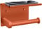 Tindbea Porte Papier Toilette Mural avec Étagère Tablette, Distributeur Mural de Rouleaux de Papier Hygiénique, Accessoires en Acier Inoxydable pour Étagère de Salle de Bains (Crimson)