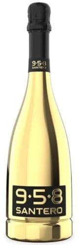 Bottiglia Santero 958 - Bottiglia Grande da 750 ml Vari Colori e Sfumature di Gusti aperitivo Veneziano (Glam Gold Oro Millesimato Extra Dry)