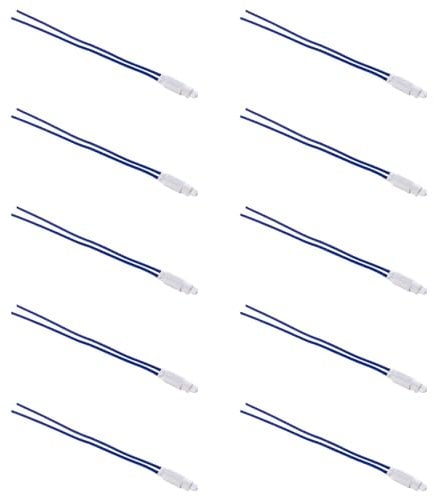10 LUCI DI CORTESIA PER MODULI BASCULANTI, BLU, COMPATIBILE CON BTICINO LIVING, SPIA LUMINOSA PER INTERRUTTORI E PULSANTI, MODULI E FRUTTI GRIGI 100% COMPATIBILI