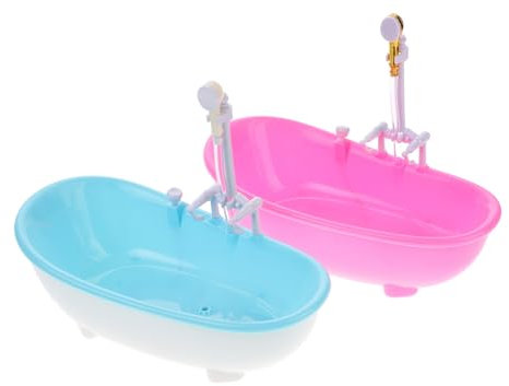 Yardwe 2 Pezzi Vasca Da Bagno Mini Giocattolo Da Bagno Tazza Da Vasca Plastica Riutilizzabile