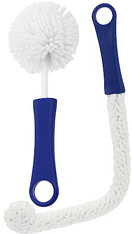 BESPORTBLE 2 Pcs Decanter Brush Washing Drink Bottle with Bottles Glasses Cleaner Brush Cleaning Wine Flute Flexible Scrub Flexible Scourer Sponge