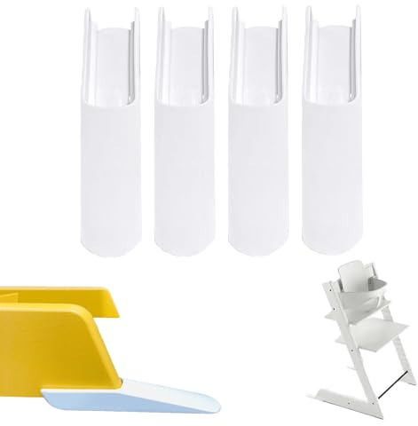 Stokke Tripp Trapp Beinverlängerungen – 4 Stück Antirutsch Zubehör für Hochstuhl, Kompatibel mit Tripp Trapp Baby Set, Newborn Aufsatz, Sitzkissen und Stokke Tray