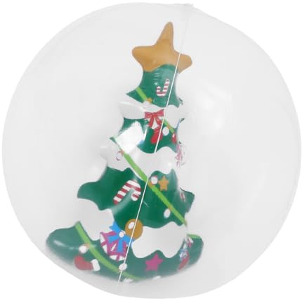 Gatuida Aufblasbare Weihnachtskugel aus Robustem PVC Wetterfest für Draußen Einfaches Aufblasen und Zusammenfalten für Weihnachtsdekoration