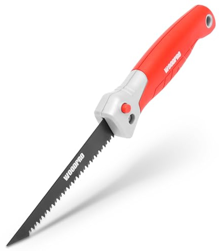 Folding Jab Saw with Ergonomic Grip 5 SK5 Metal Blade for Drywall PVC Plywood Cutting
