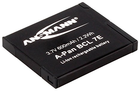 ANSMANN 1400-0049 A-Pan DMW BCL7E Li-Ion Digicam Akku 3,6V/600mAh für Panasonic Foto Digitalkamera