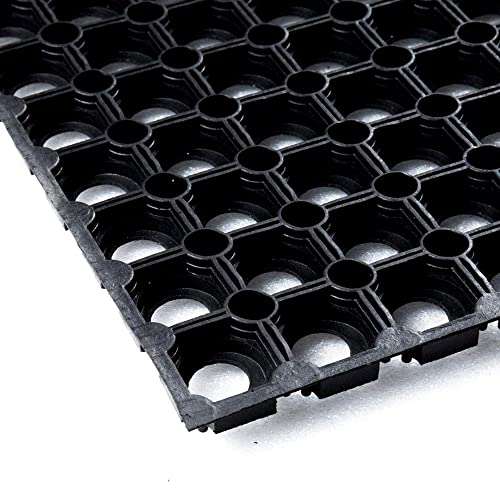 Vivol Caillebotis Caoutchouc 50x80cm - Un Tapis pour l'intérieur et l'extérieur - Paillasson Exterieur Entree en Caoutchouc - Tapis Caoutchouc à usages Multiples