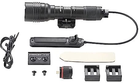 Streamlight 88066 ProTac Rail Mount HL-X 1000-Lumen Multi-Fuel Weapon Light with Remote Switch, Tail Switch, Clips, and CR123A Batteries, Box, Black