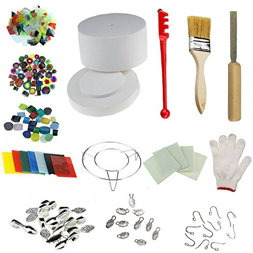 Love Charm Professional Large Microwave Kiln Kit 14pcs Set For DIY Jewelry Glass Fusing Kiln