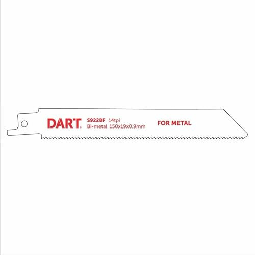 DART DRB73 S922BF Metal Cutting Reciprocating Blade, White, Set of 5 Piece