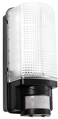 Saxby Motion Modern Outdoor Garden Porch PIR IP44 Motion Sensor Black Security LED Wall Light