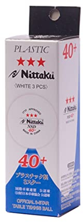 NITTAKU Ball SD 40+ *** 3er, weiß