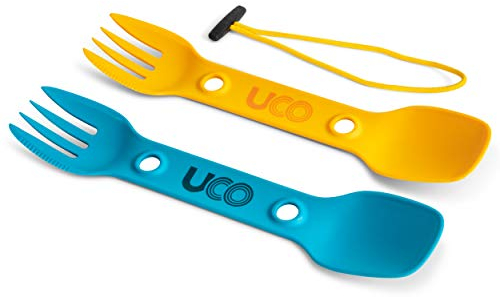 UCO Utility Spork 2 Pack with Tether Gold/Sky