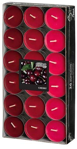 GALA Flavour by Duftlichte Ø 38 mm, 17 mm Bordeaux - Cherry Ton in Ton 96976 Teelichte Duftkerzen, 288 Stück