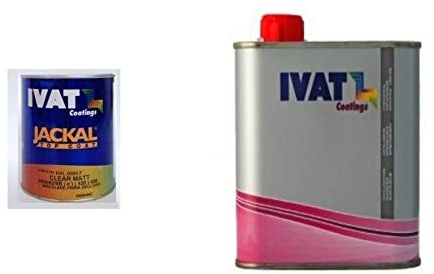 IVAT KKL.0000.I VERNICE TRASPARENTE 2K OPACO CLEAR MATT 1LT+ CATALIZZATORE FK9.5553.E
