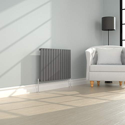NRG 600 x 884mm Horizontal Column Designer Radiator Single Flat Panel Heater Central Heating Rads