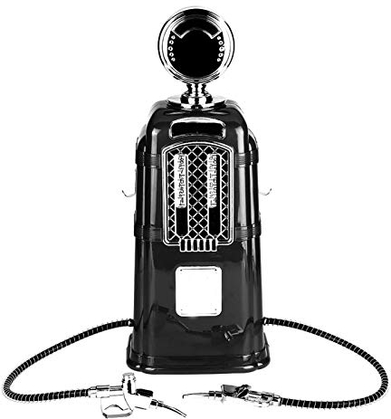 Distributeur de bière EVTSCAN, 1000cc Double pistolets pompe à boisson de vin liqueur alcool distributeur de bière accessoires de Bar(Noir)