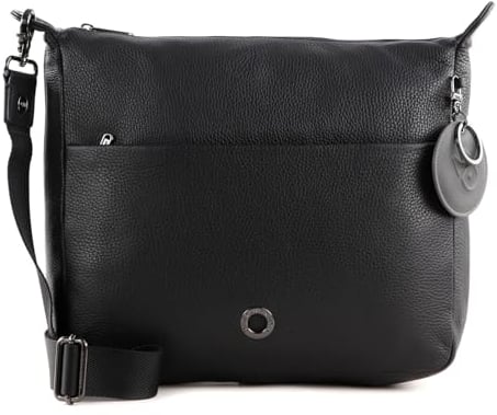 Mandarina Duck Damen Mellow Leather Schultertasche, Schwarz, 32x28x10 (L x H W) EU