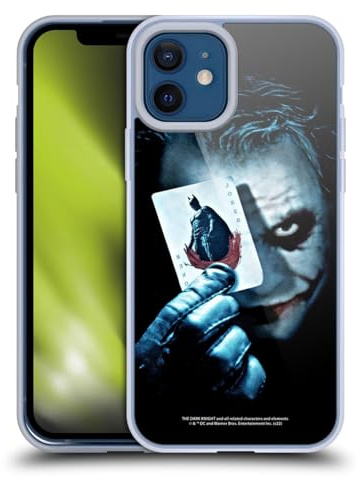 Head Case Designs Officially Licensed The Dark Knight Joker Card Key Art Gel Case [Military Grade Protection] Compatible with Apple iPhone 12 / iPhone 12 Pro and Compatible with MagSafe