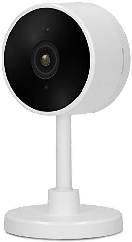 Alecto SMART-CAM10 WLAN IP Kamera - Überwachungskamera Innen - ohne Bridge/Gateway - manuell dreh- und schwenkbar - App gesteuert Android und OS - Tuya - weiß