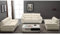 Vente-unique-Couchgarnitur Leder 3+2+1 - Elfenbein - Thibault