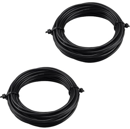 urcianow 2Pcs Cable Coaxial RG174 6.09m 50 Ohm Cable de Bajo Consumo Cable Coaxial de Extensión de Antena 20ft Cable Coaxial Para Router Cable de Antena WiFi Para vídeo Radiodifusión etc