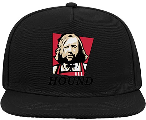 Hound Fried Chicken Bucket Fast Food Restaurant Joint Chef 5-Panel-Baseballmütze mit flachem Visier und Snapback Schwarz