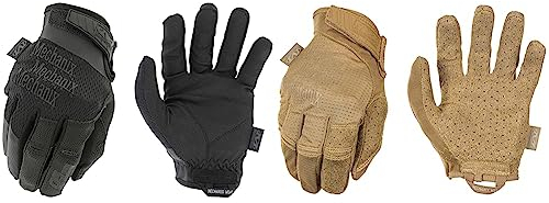 Mechanix Wear Specialty 0,5mm Covert Handschuhe (Large, Vollständig schwarz) & Specialty Vent Coyote Handschuhe (Large, Beige)