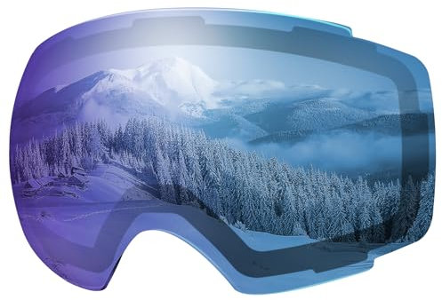 OutdoorMaster Ski Goggles PRO Replacement Lens - 20+ Choices (VLT 33% Ice Blue)