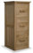 Ramece Arden Solid Oak Three Drawer Filing Cabinet - Home Office Furniture - Solid Wood Lockable Storage Drawers For Suspension Files - Fully Assembled - 109 x 46 x 45 cm
