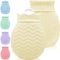 Small Hot Water Bottle with Cover - 320ml Mini Silicone Hot Water Bag for Hot and Cold Compress, Hand Foot Bed Warmer, Ideal for Menstrual Cramps, Neck and Shoulder Muscle Aches Pain Relief, Warmth