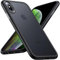 Anqrp Zero Serie für iPhone X/XS Hülle, Minimalistische Transluzente Matte Slim Schutzhülle, Stoßfest Dünn Handyhülle für iPhone X(10)/XS mit Silikon 5,8 Zoll Schwarz