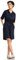 Street One Damen Kleid mit Bindegürtel deep blue 42