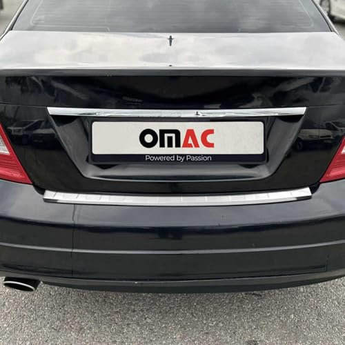 OMAC Ladekantenschutz kompatibel mit Mercedes C Klasse S204 T-Model 2008-2014 Edelstahl Chrom