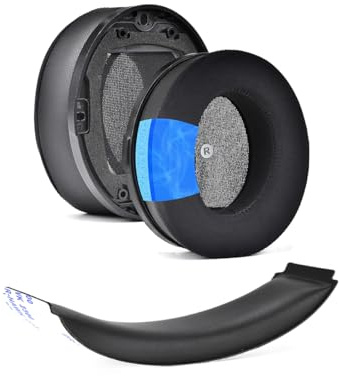 JOYSOG Ersatz-Ohrpolster für Audeze Penrose/Penrose X/Mobius/für Hyper X Cloud Orbit S Kopfhörer, Ohrenschützer/Stirnband (Ohrpolster + Kopfbandpolster)