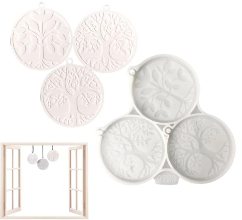 Generic Silikonform zur Herstellung von Baumkerzen, zur Herstellung von Süßigkeiten, DIY-Wandkunst, Schmuckgussform für Aromatherapie, Gips, Heim-Wandbehänge