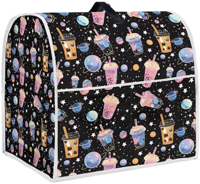 chaqlin Cartoon Galaxy Star Stand Mixer Cover for Kitchen Food Mixer Cover Kitchen Blender Cover Stain Resistant Washable Protective Cover Kitchen Mixer Cover with Pocket for Stand Mixer,Size L