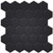 WalDecoo Peel and Stick Wall Tiles (10-Sheets), 1.6mm Thickness Self Adhesive Wall Tiles, Matte Black Hexagon Tile Stickers Backsplash for Kitchen Bathroom Home Decoration