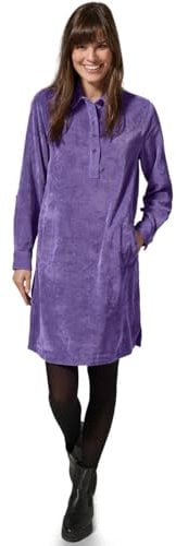 Cecil B144229 Robe en Velours côtelé de Couleur Unie, Lilas Sauvage, XXL Femmes