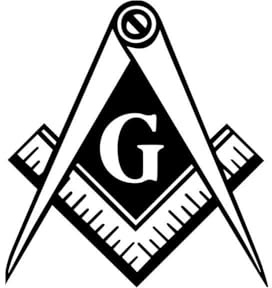 JIFENLI Car Sticker 13.8 * 15.1cm Masonic Decal Vinyl Car Stickers Compass Window Car Truck Body Decoration