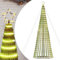 vidaXL LED Weihnachtsbaum, Beleuchtet Tannenbaum Kegelform, Christbaum 1028 LEDs 8 Lichteffekte, Weihnachtsdeko Lichterbaum Innen Außen, Warmweiß 403cm