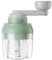 Manual Food Chopper,Vegetable Cutter,Multi-Function Garlic Chopper with Handle and Cover, Onion Chopper for Garlic Ginger Fruits Vegetables Nuts (Light Green)