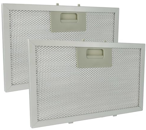vhbw 2x filtro anti-grasso sostituisce Klarstein 10034877 per cappa da cucina, alluminio, carbone attivo