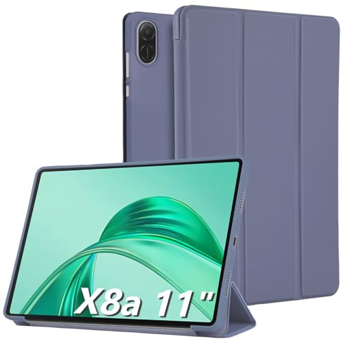 Bighan Custodia Compatibile per Honor Pad X8a 11 Pollici, Sottile Folio Supporto Trifold Tablet Custodia, Viola Chiaro