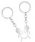 2 Stück Schlüsselanhänger,Geschenke Freundin,Couple Geschenk,Lustig,Paar Herz Finger Keychain,Beste Freundschafts Lustige Matching Edelstahl Stickman Fernfreundschaft Schmuck,für Partner Männer Frauen